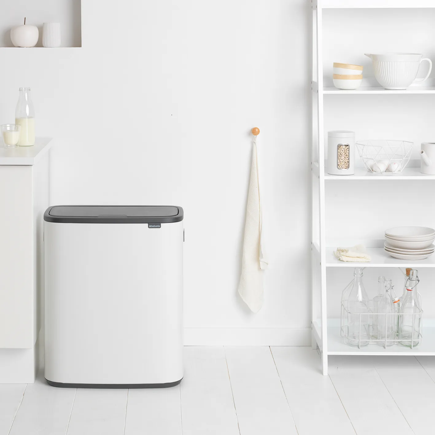 Kosz Bo Touch Bin 60 L, Biały Brabantia