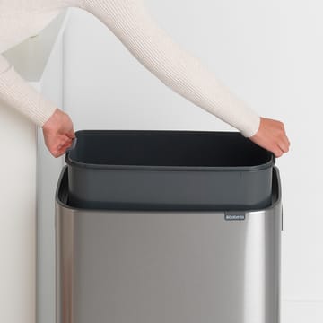 Kosz Bo Touch Bin 60 L - Stal matowa szczotkowana - Brabantia