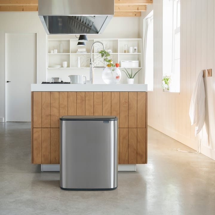 Kosz Bo Touch Bin 60 L - Stal matowa szczotkowana - Brabantia