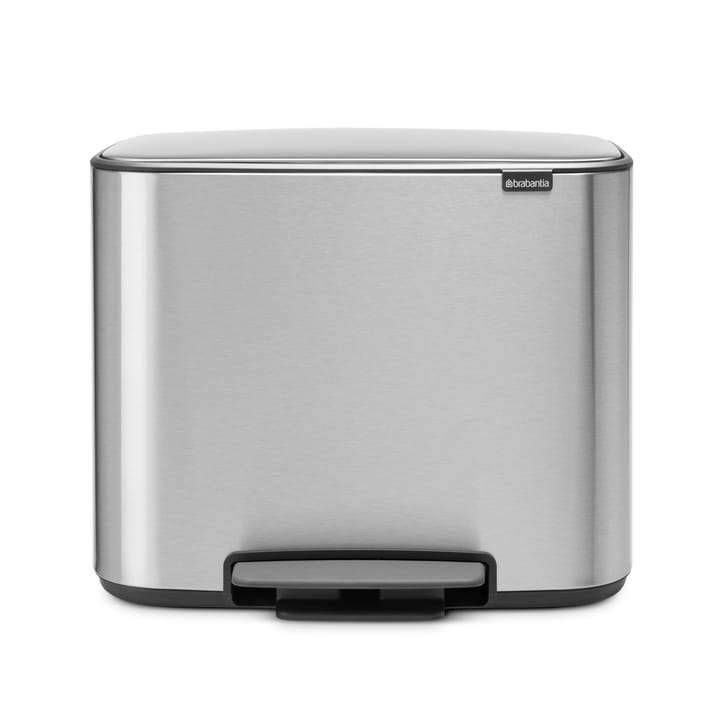 Kosz Bo z pedałem 11 23 l - mineral steel FFP - Brabantia