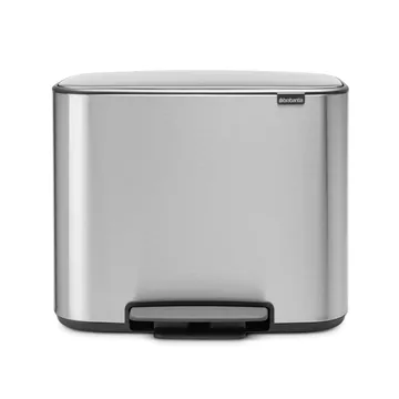 Kosz Bo z pedałem 36 l - mineral steel FFP - Brabantia