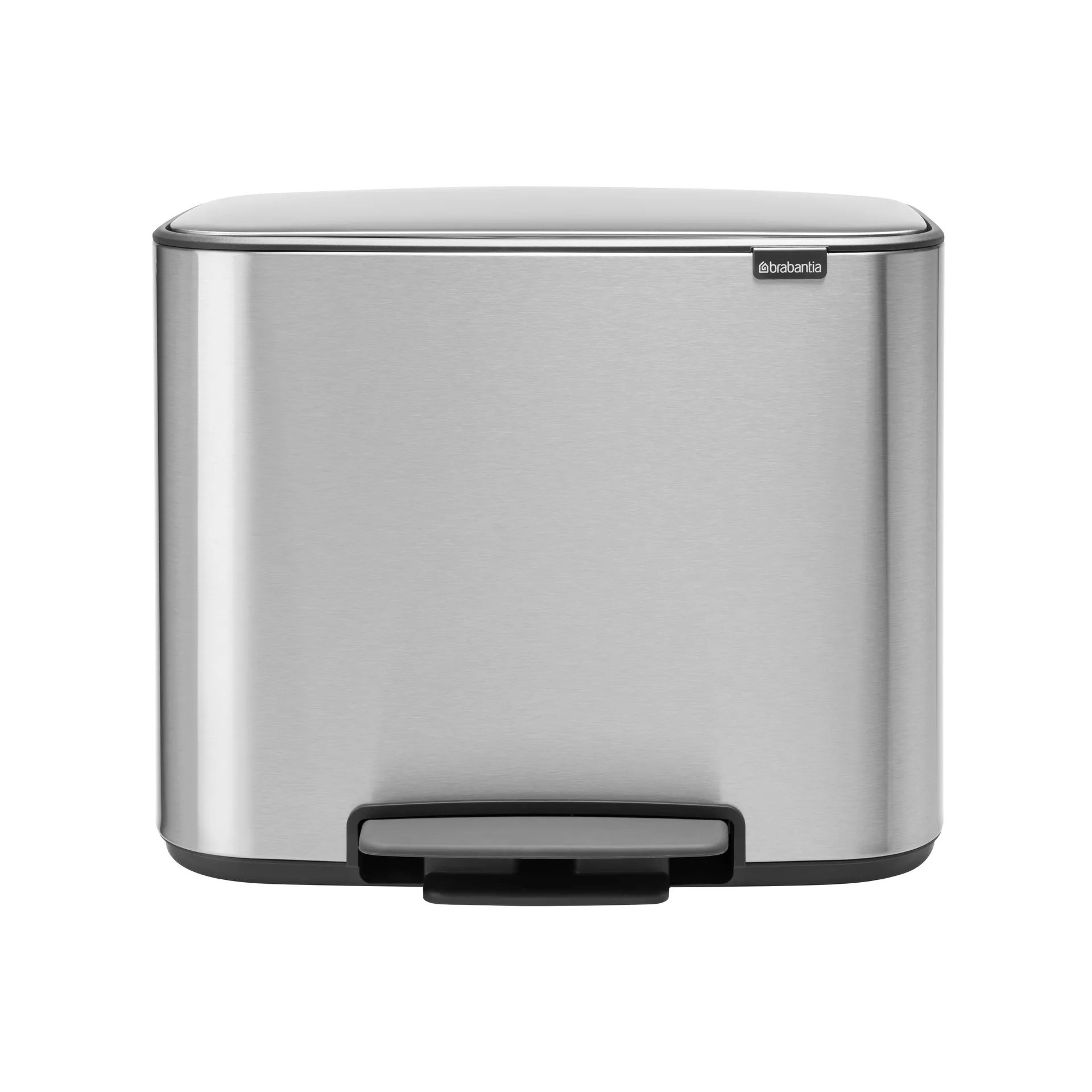 Kosz Bo z pedałem 3x11 l, mineral steel FFP Brabantia