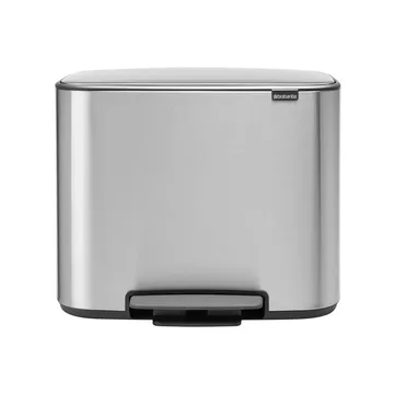 Kosz Bo z pedałem 3x11 l - mineral steel FFP - Brabantia