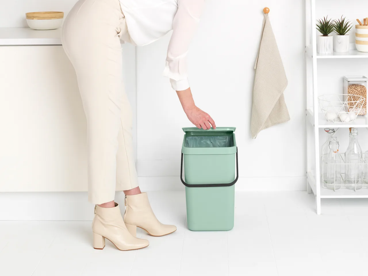 Kosz na odpady Sort & Go 25 l, Jade Green Brabantia