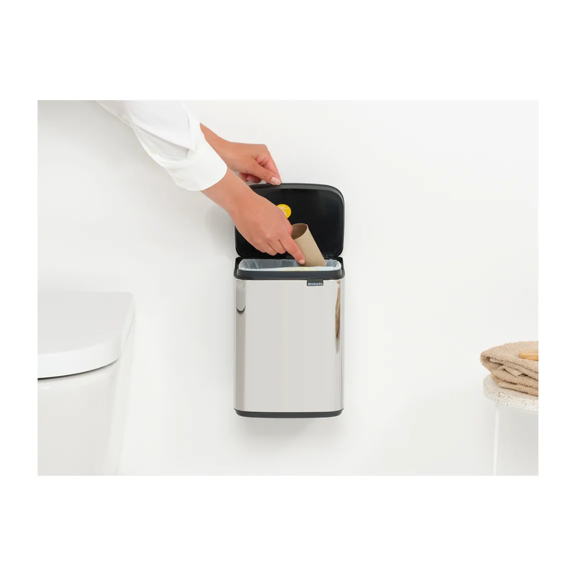 Kosz na śmieci Bo 4 L, Stal szczotkowana na połysk Brabantia