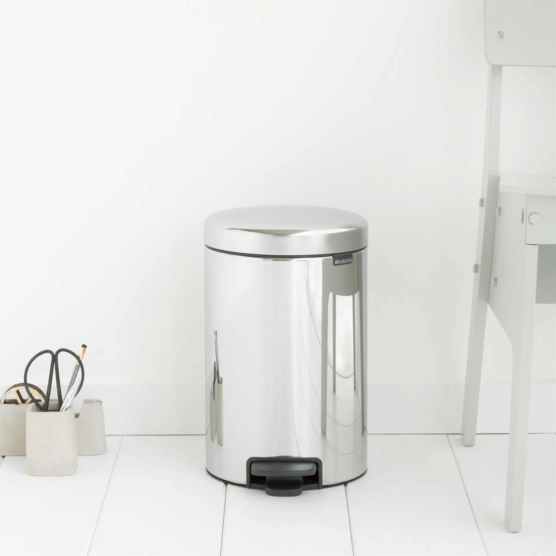 Kosz na śmieci New Icon 12 l, Brilliant Steel (stalowy) Brabantia