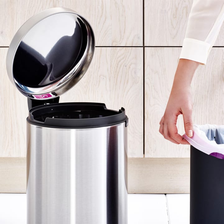 Kosz na śmieci New Icon 12 l, Matowa stal odporna na odciski Brabantia