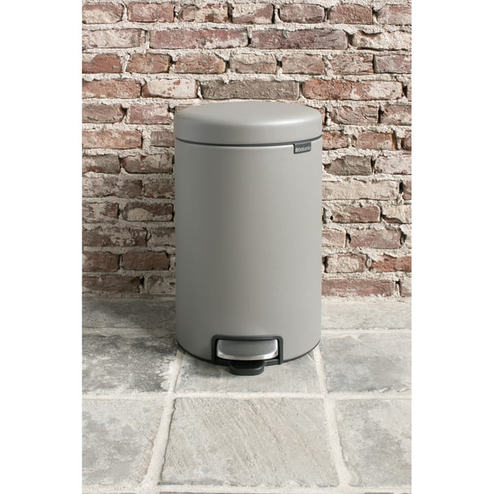 Kosz na śmieci New Icon 12 l, Mineral concrete grey (szary) Brabantia