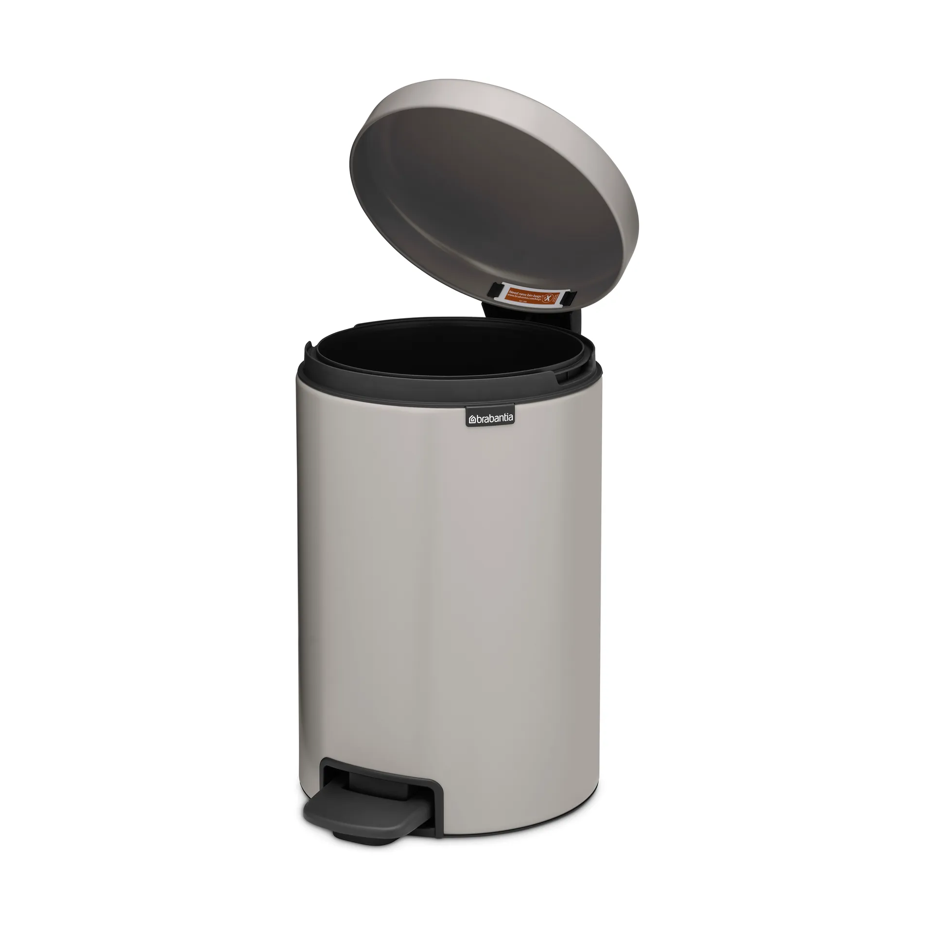 Kosz na śmieci New Icon 12 l, Soft grey Brabantia