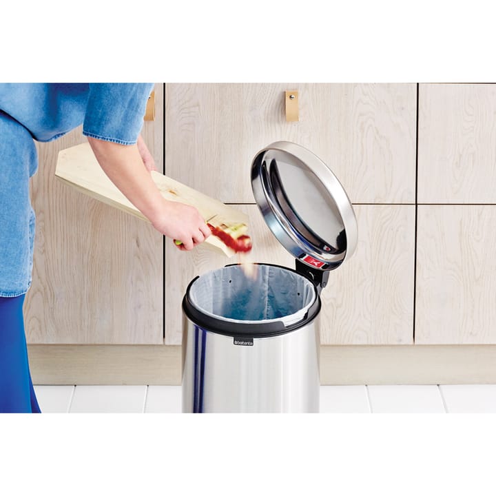Kosz na śmieci New Icon 20 l, Matt steel fingerprint proof Brabantia