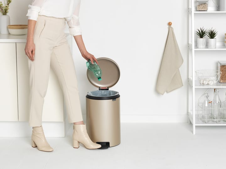 Kosz na śmieci New Icon 20 l, Metallic Gold Brabantia