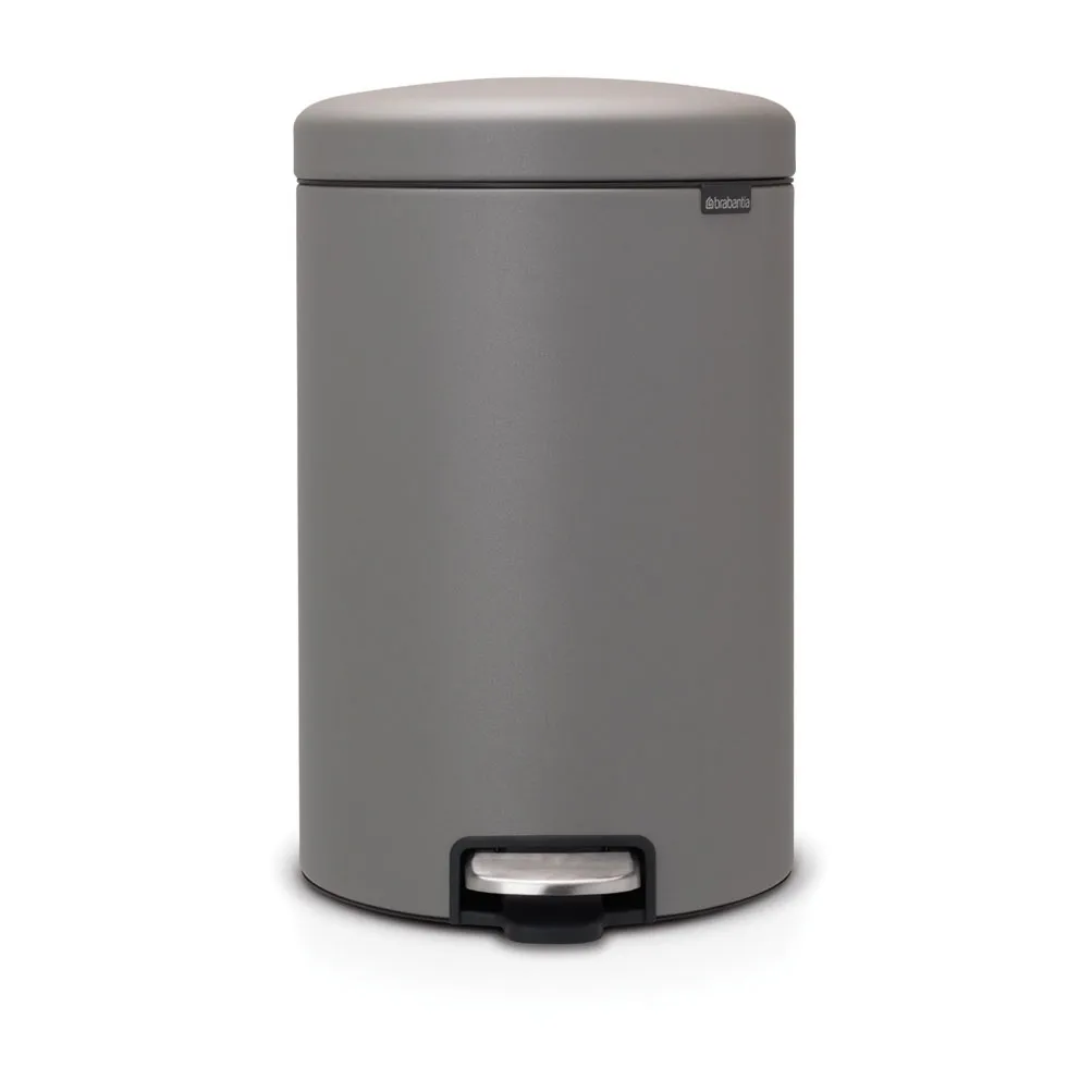 Kosz na śmieci New Icon 20 l, Mineral concrete grey Brabantia
