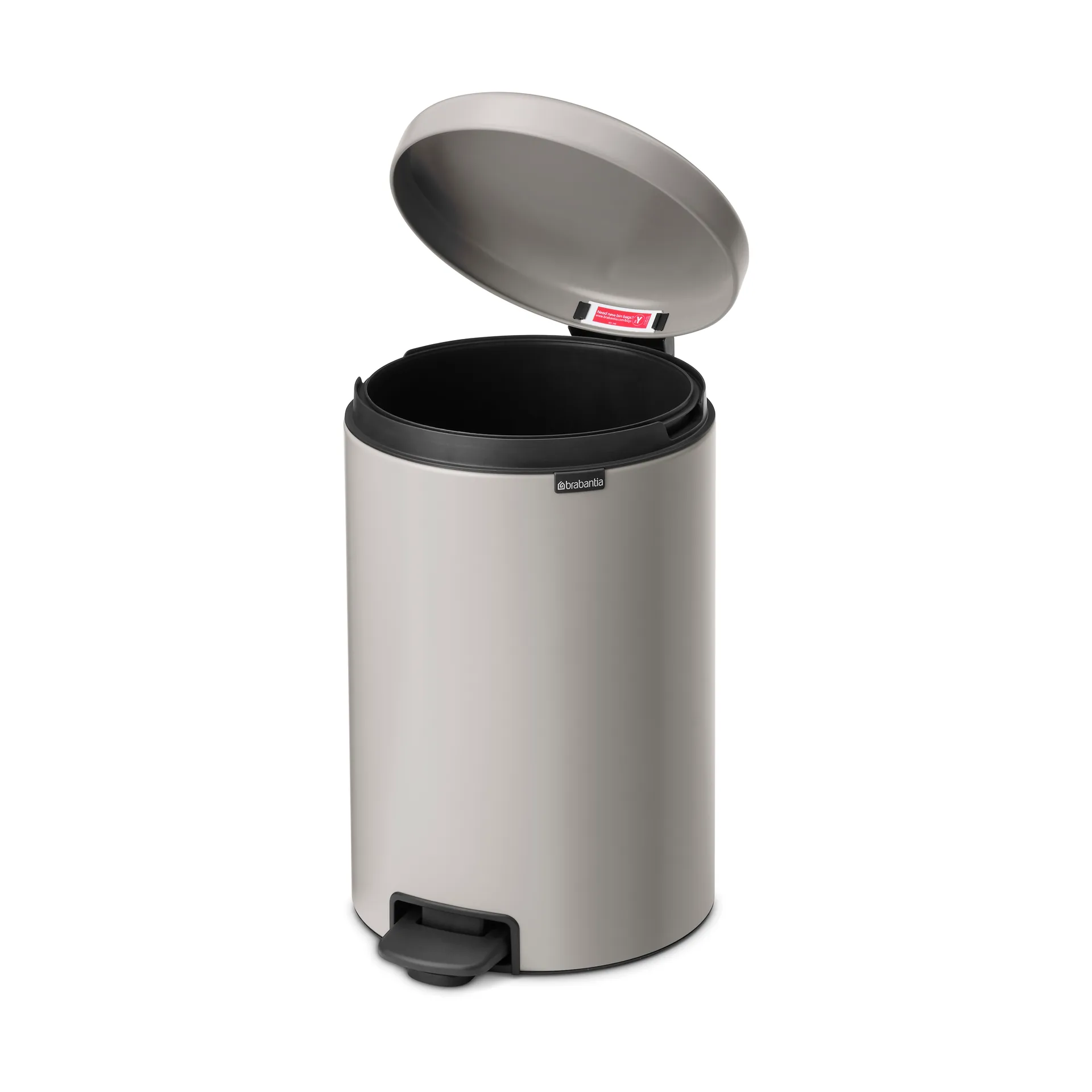Kosz na śmieci New Icon 20 l, Soft grey Brabantia