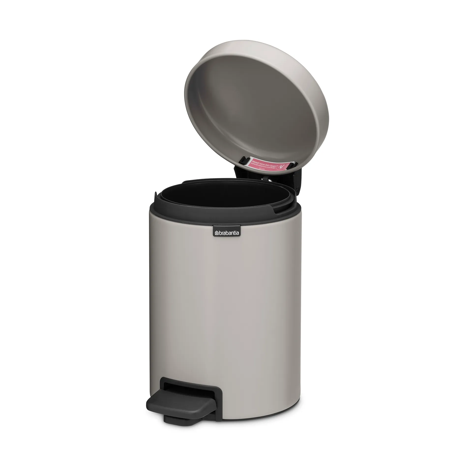 Kosz na śmieci New Icon 3 l, Soft grey Brabantia