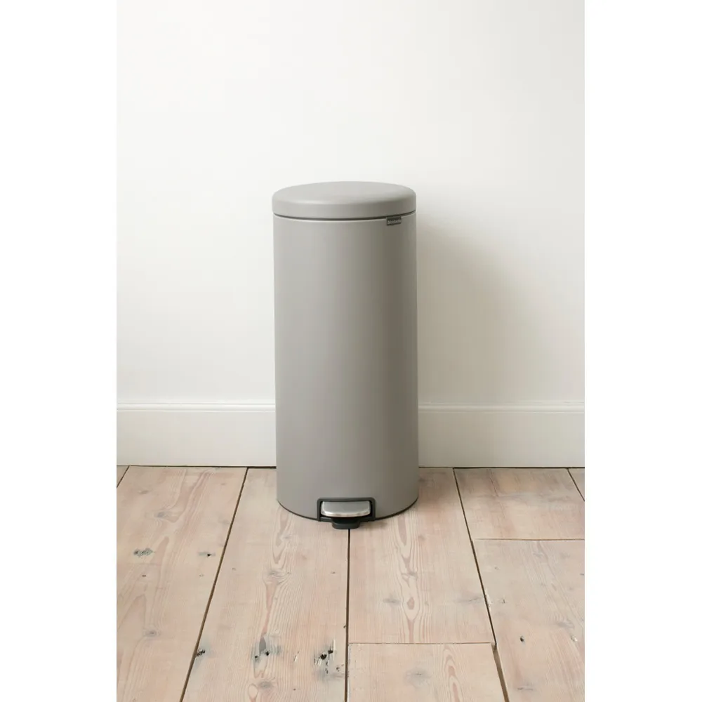 Kosz na śmieci New Icon 30 l, Mineral concrete grey Brabantia