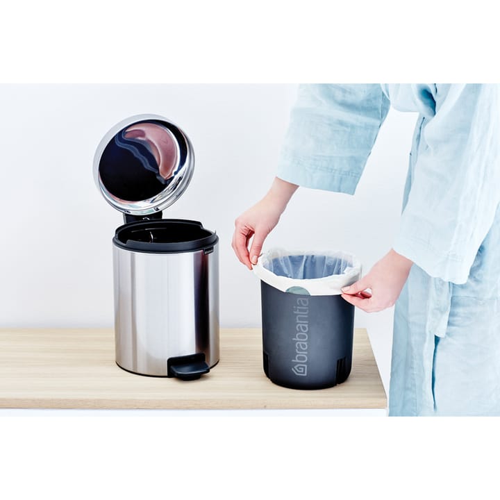 Kosz na śmieci New Icon 5 l, matowa stal odporna na odciski Brabantia