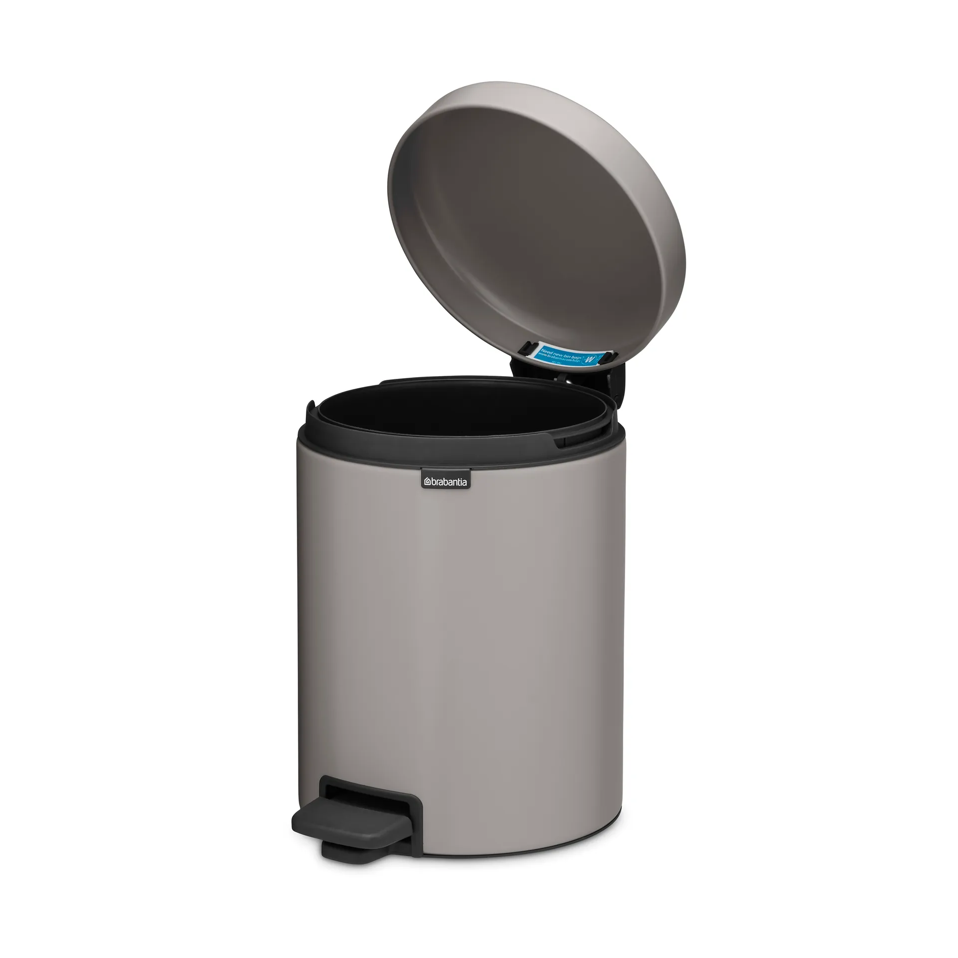 Kosz na śmieci New Icon 5 l, Soft grey Brabantia