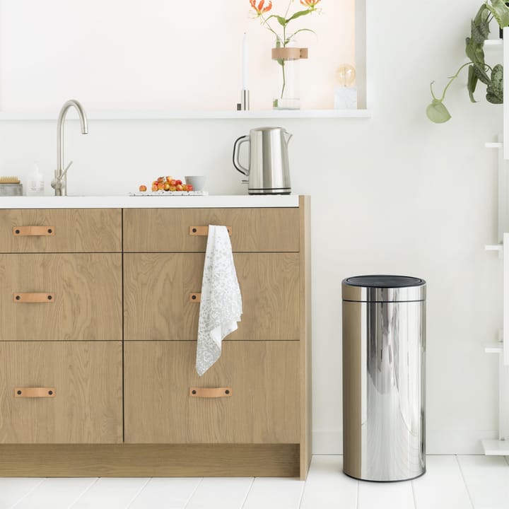 Kosz na śmieci Touch Bin 30 L - brilliant steel (silver) - Brabantia