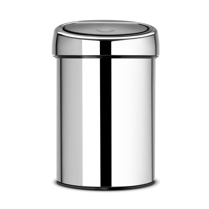 Kosz naścienny Touch Bin 3 litry - brilliant steel - Brabantia