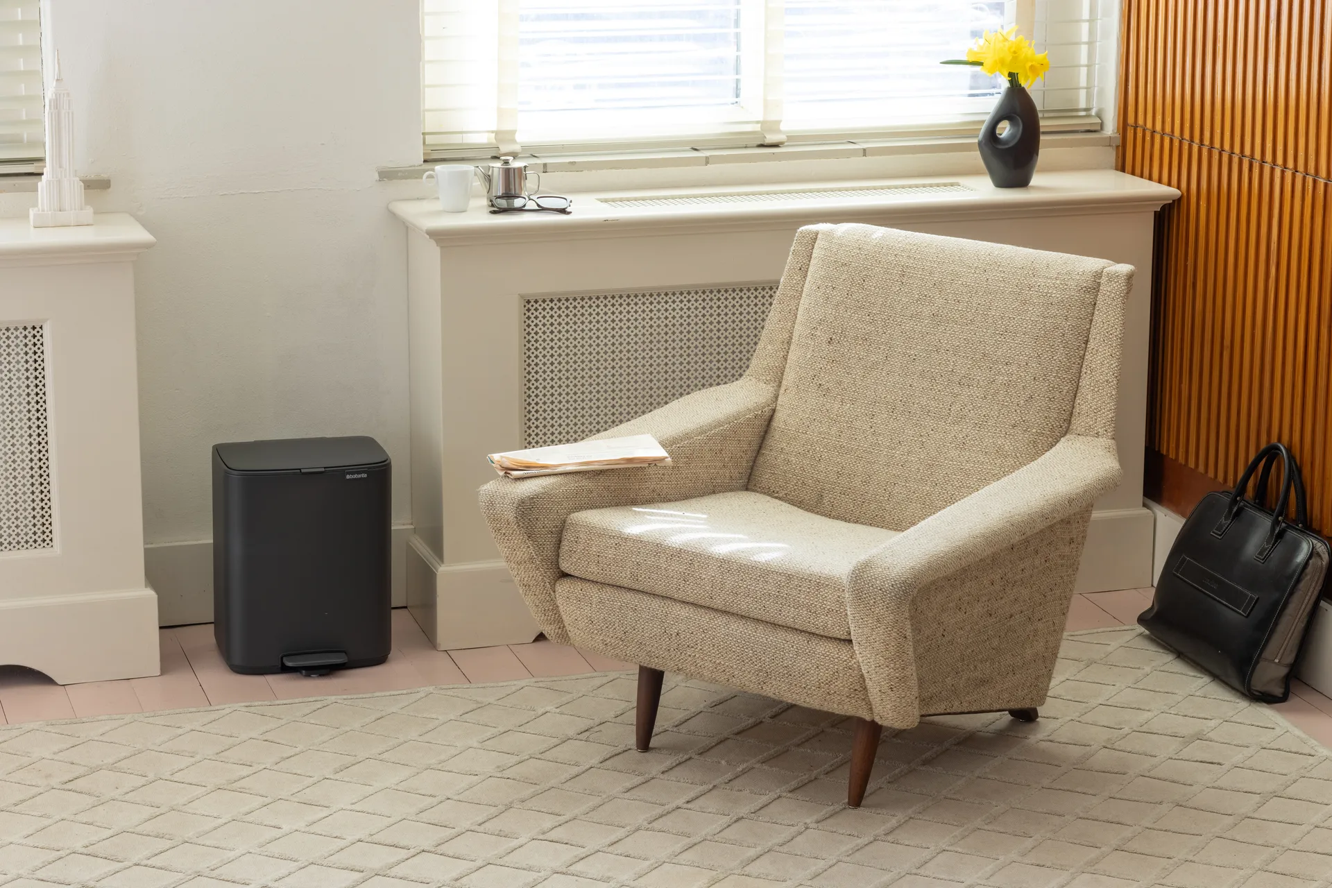 Kosz z pedałem Bo 12 l, Mineral Infinite Grey Brabantia