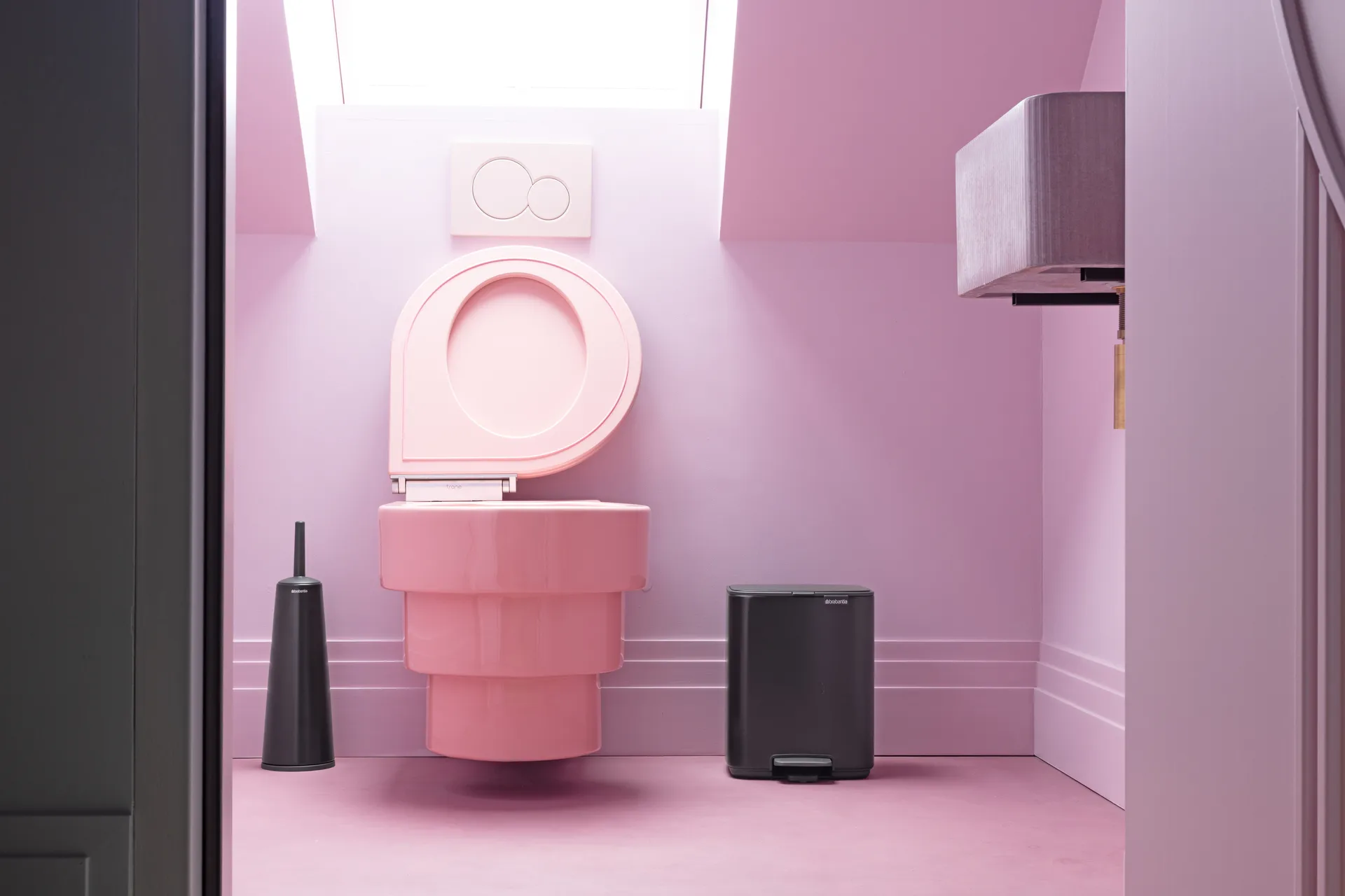 Kosz z pedałem Bo 7 l, Matt Black Brabantia