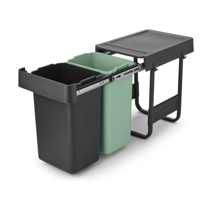 Kosze na śmieci do zabudowy Sort&Go, 2x15 L, Ciemnoszare Brabantia