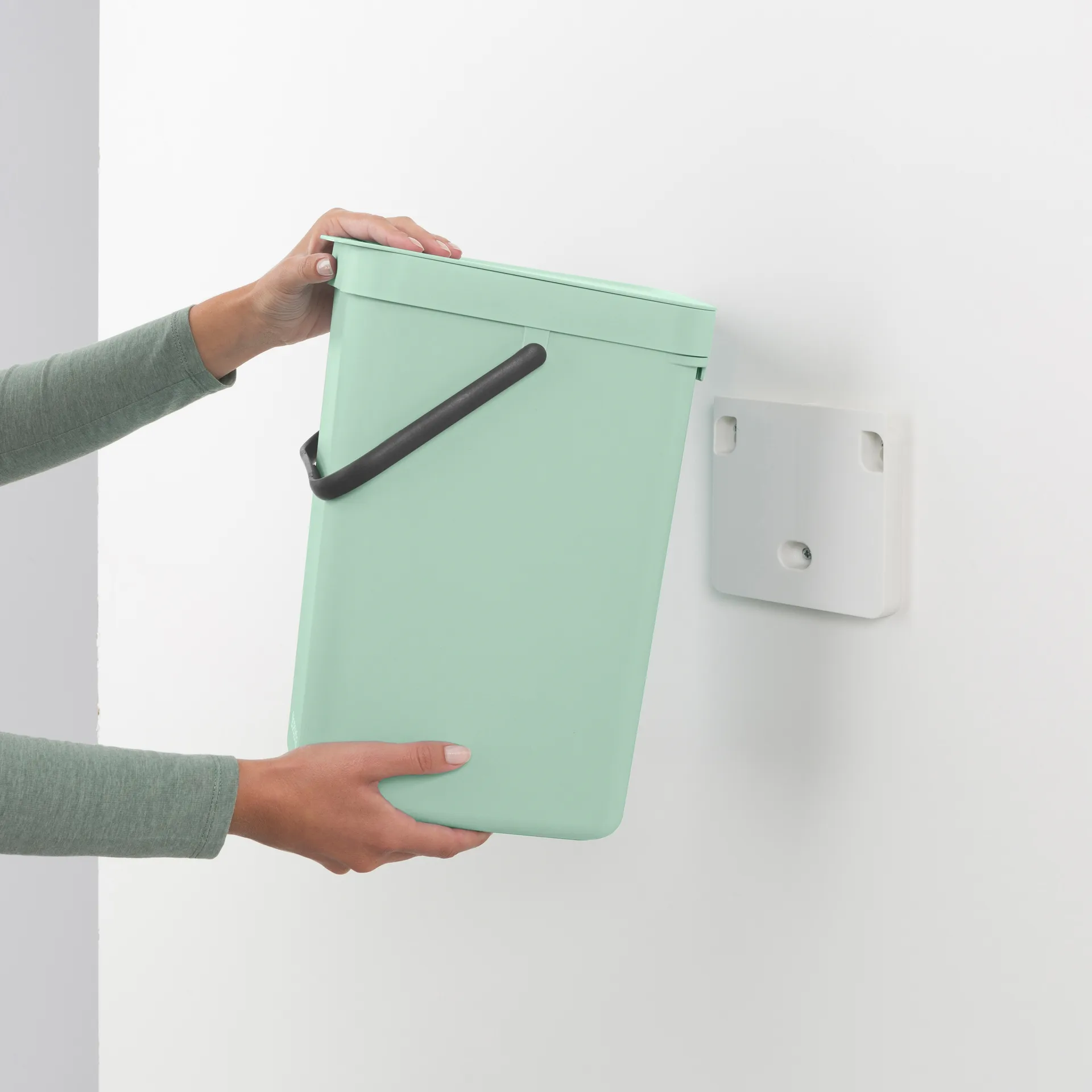 Kubełek na odpady Sort & Go 12 L, Jade green Brabantia