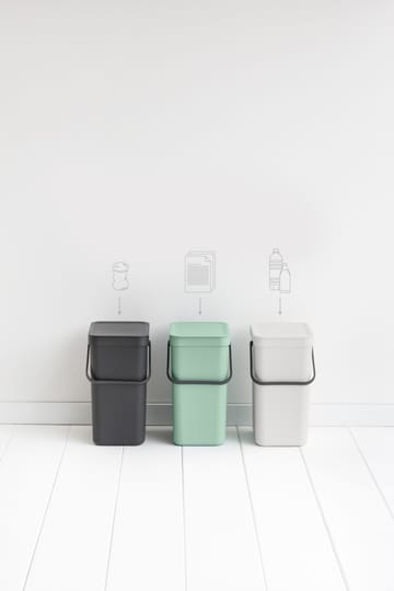 Kubełek na odpady Sort & Go 12 L - Jade green - Brabantia