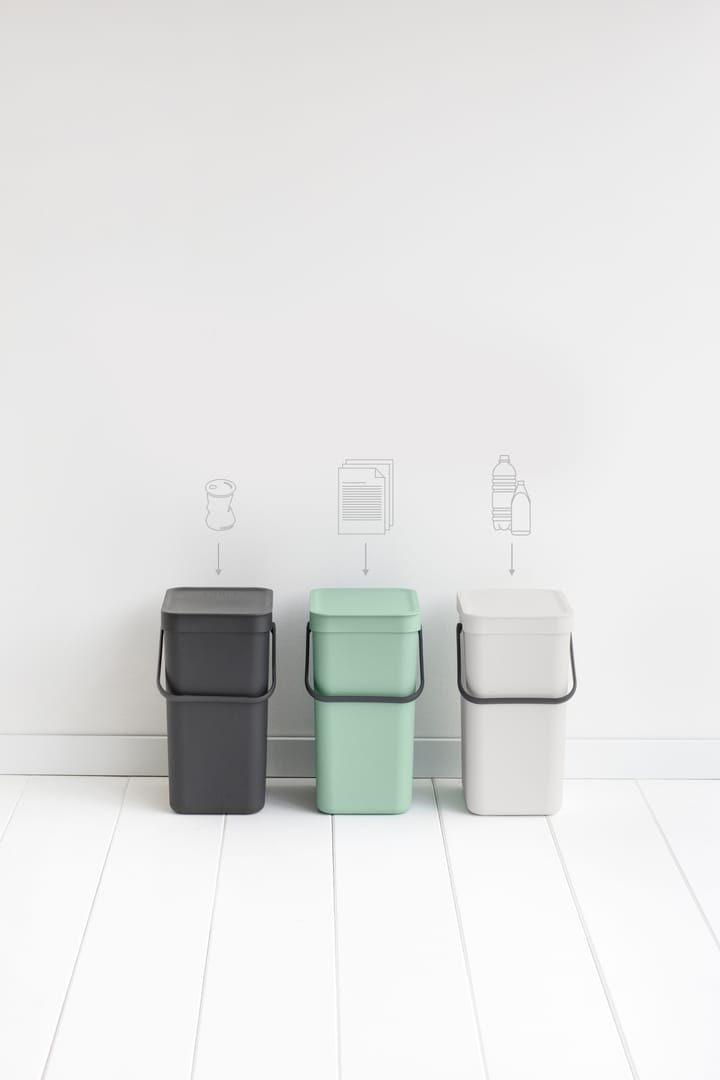 Kubełek na odpady Sort & Go 12 L, Jade green Brabantia