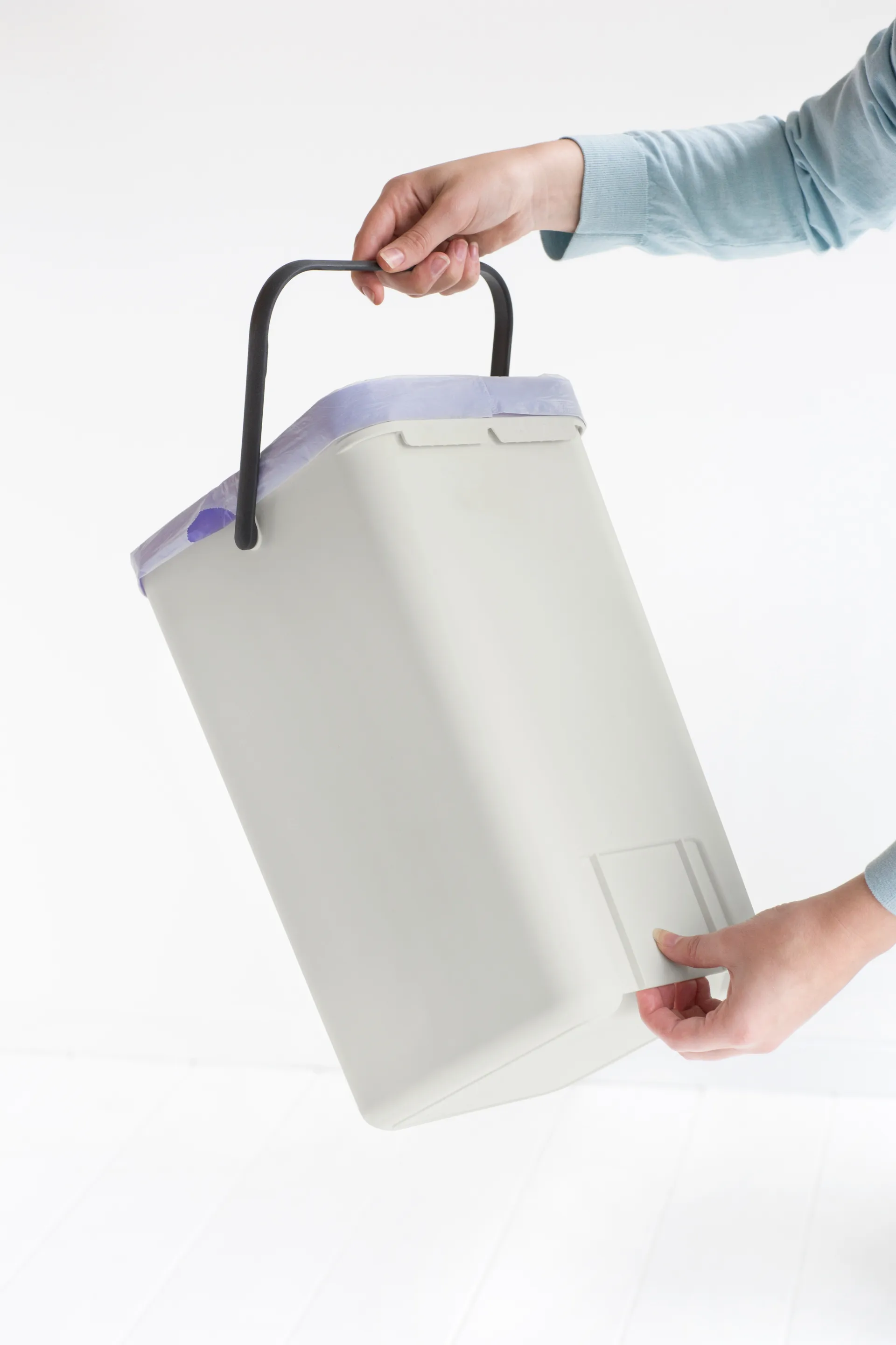 Kubełek na odpady Sort & Go 12 L, Jasnoszary Brabantia