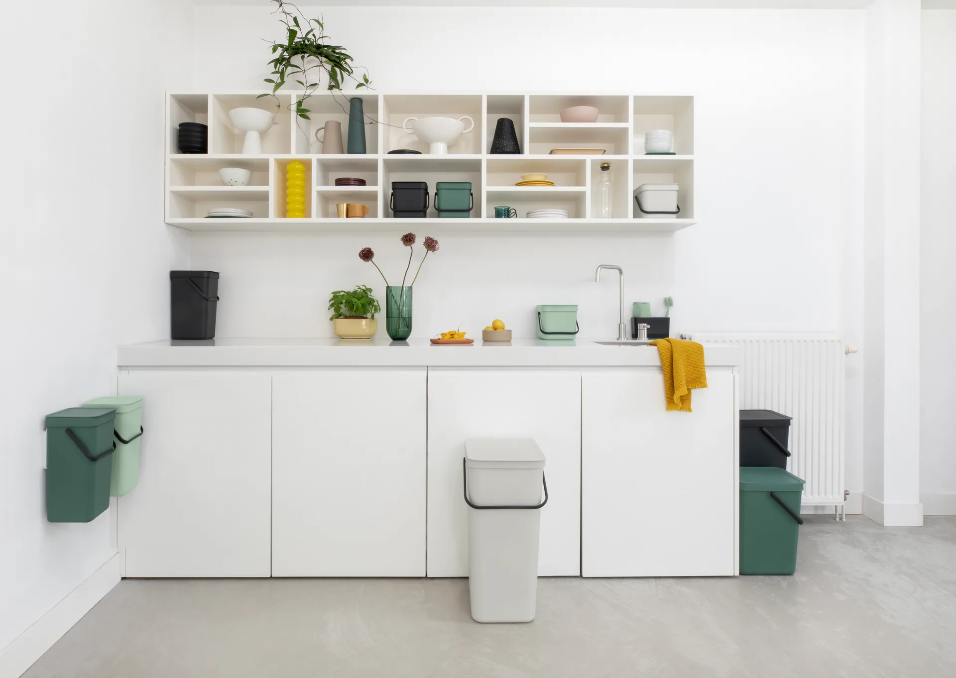 Kubełek na odpady Sort & Go 3 L, Jade green Brabantia