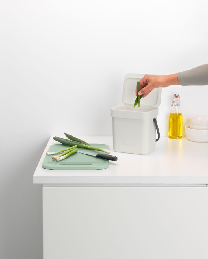 Kubełek na odpady Sort & Go 3 L, Jasnoszary Brabantia