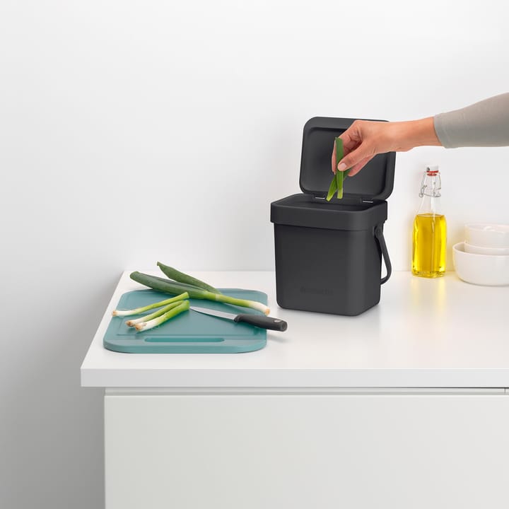 Kubełek na odpady Sort & Go 3 L, Szary Brabantia