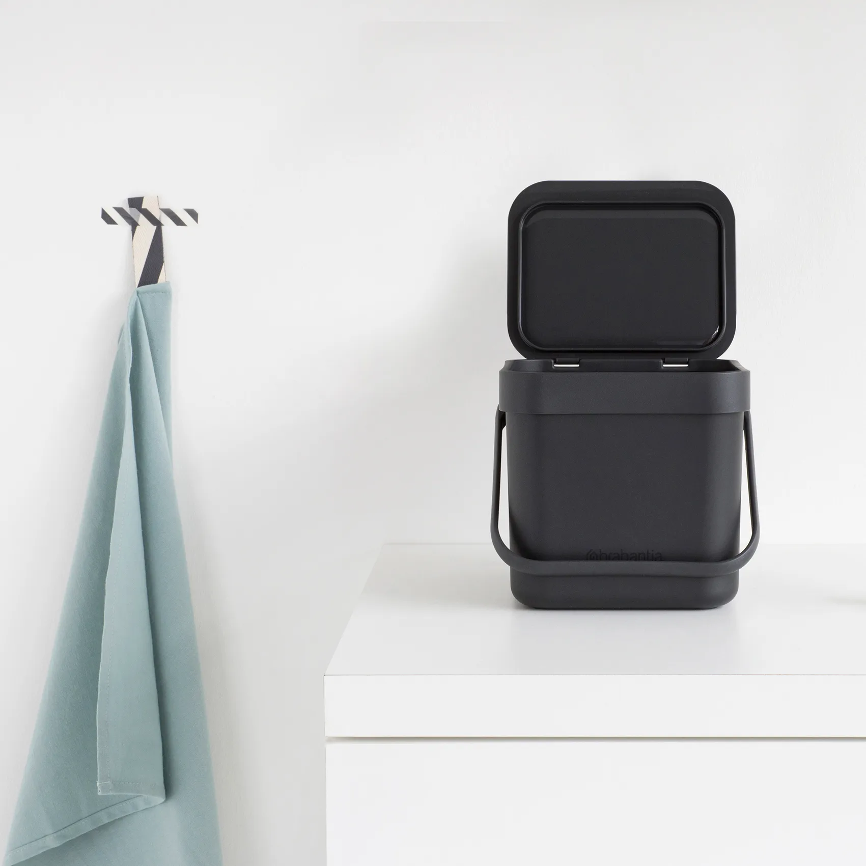 Kubełek na odpady Sort & Go 3 L, Szary Brabantia