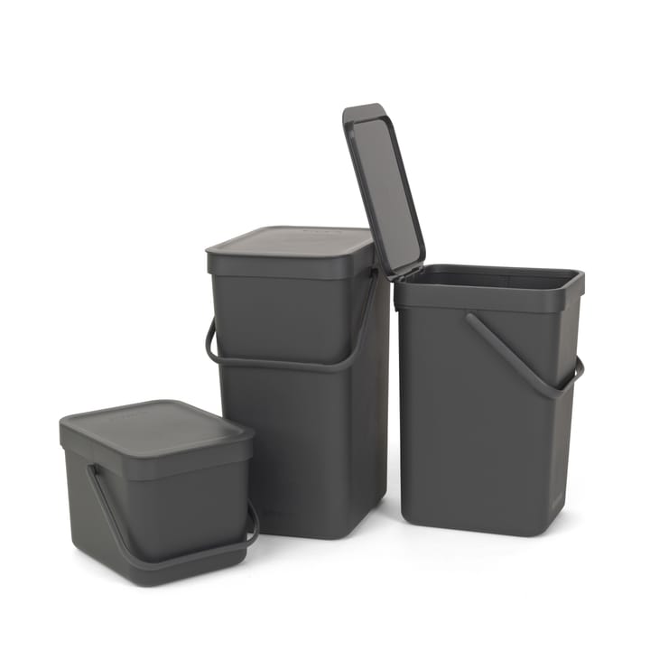 Kubełek na odpady Sort & Go 6 L, szary Brabantia
