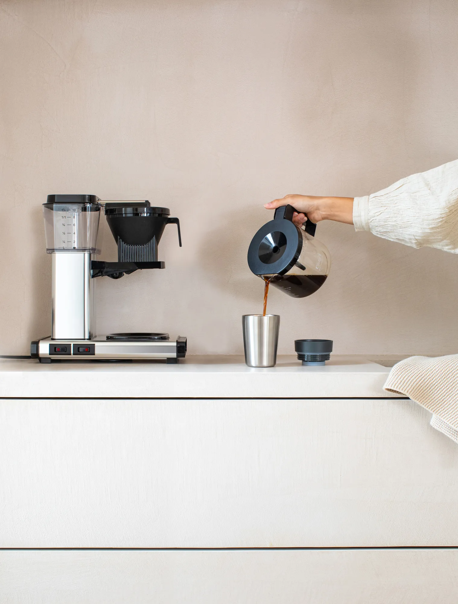 Make & Take kubek termiczny 360 mlö, Ciemno szary Brabantia