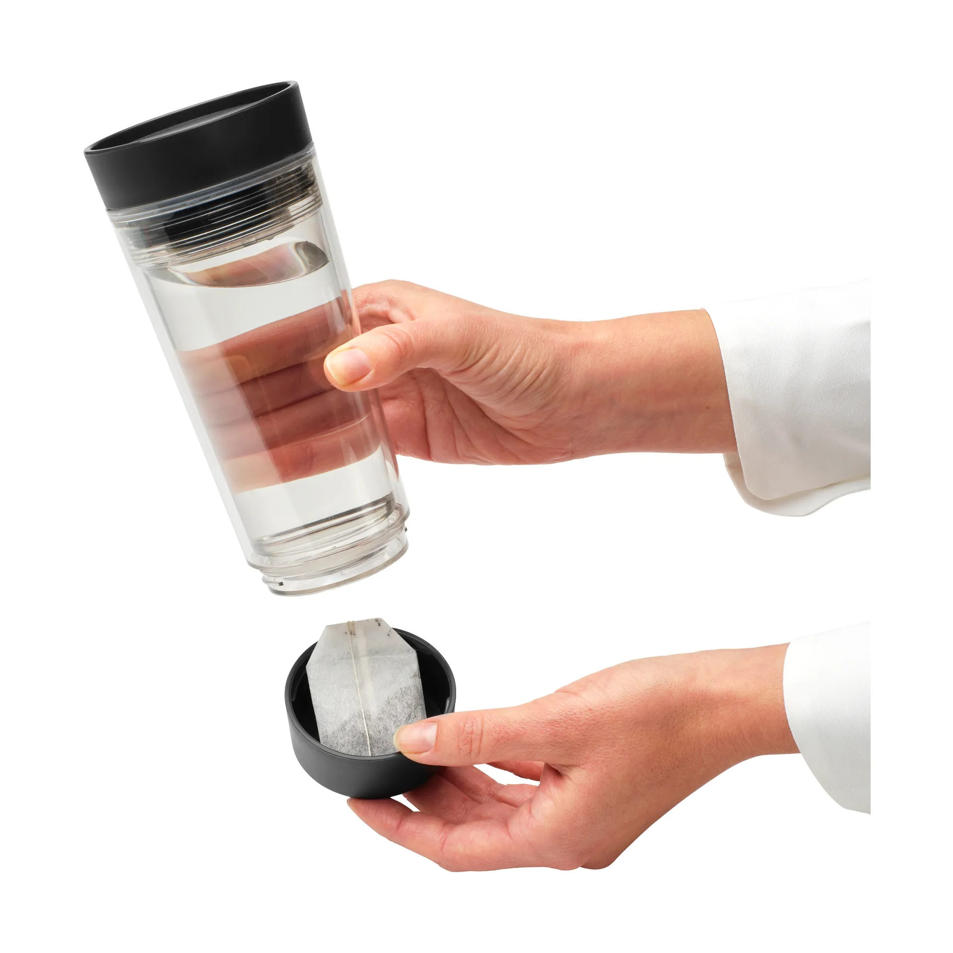 Make & Take kubek termiczny do herbaty 360 ml , Ciemno szary Brabantia