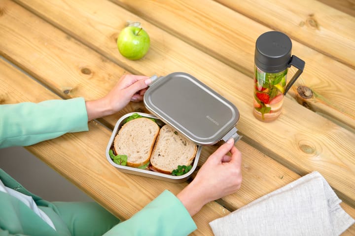 Make & Take średni stalowy pojemnik na lunch, Matowa stal nierdzewna Brabantia