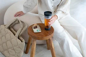 Make & Take termos kubek do herbaty 360 ml - Ciemno szary - Brabantia