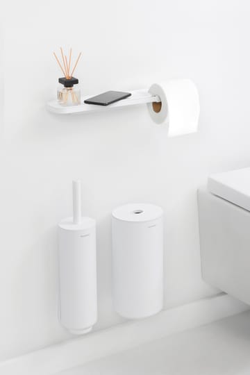 MindSet Uchwyt na papier toaletowy z półką - Mineral Fresh White - Brabantia