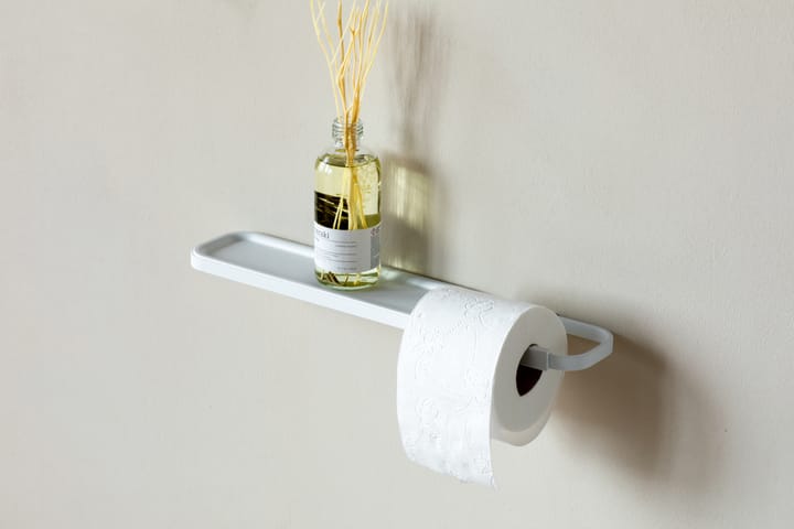 MindSet Uchwyt na papier toaletowy z półką, Mineral Fresh White Brabantia