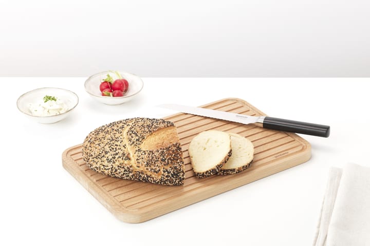 Nóż do chleba Profile 35 cm, Czarna stal nierdzewna Brabantia