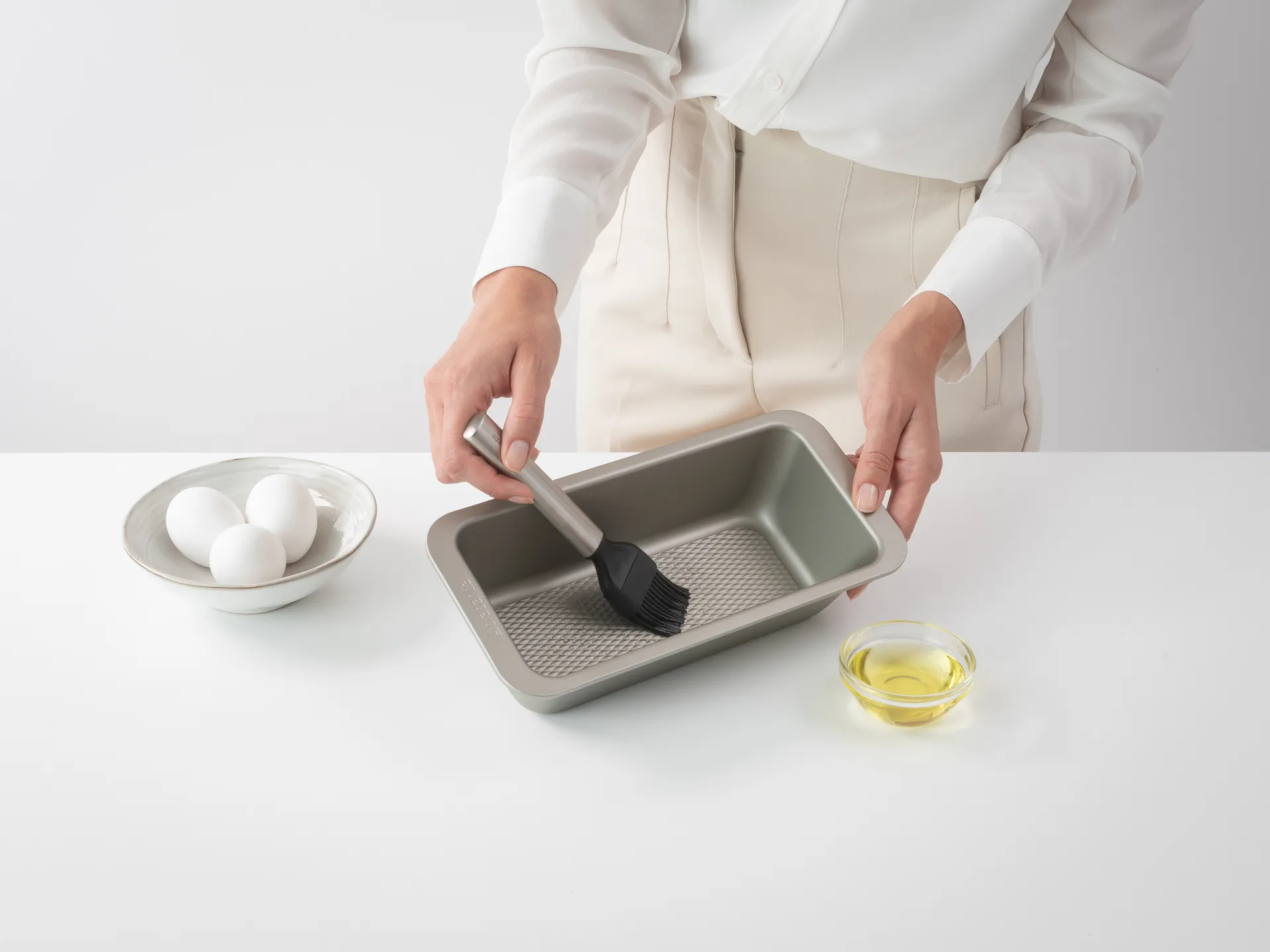 Pędzel do chleba Profile silikonowy duży, Stal nierdzewna Brabantia