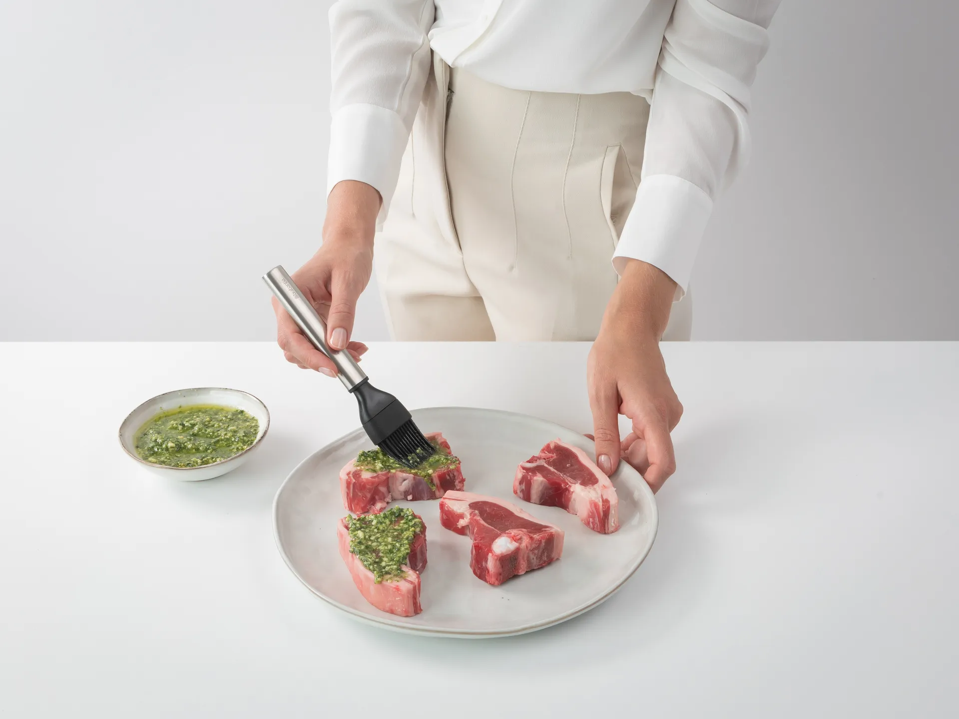 Pędzel do chleba Profile silikonowy duży, Stal nierdzewna Brabantia