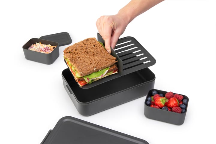 Pojemnik bento na żywność duży, Make & Take 2 L, Ciemnoszary Brabantia