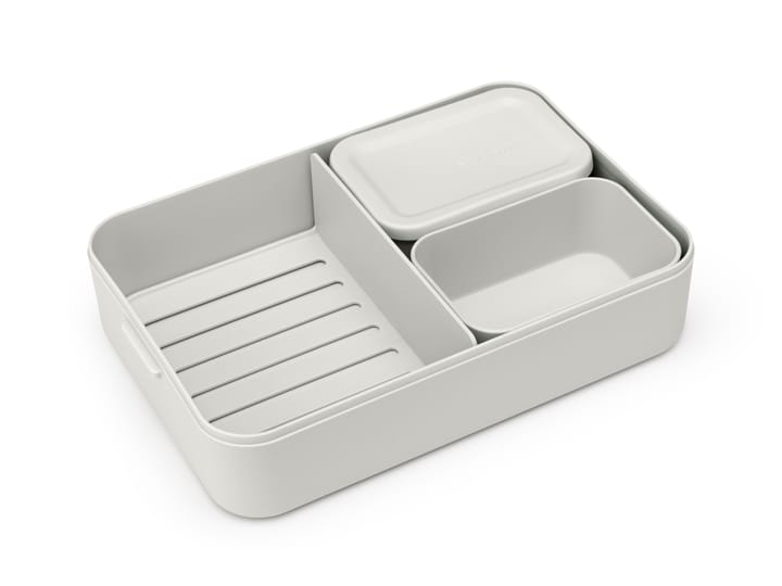 Pojemnik bento na żywność duży, Make & Take 2 L, Jasnoszary Brabantia
