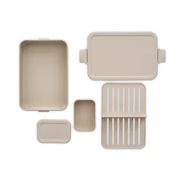 Pojemnik bento na żywność duży, Make & Take 2 L - Soft Beige - Brabantia