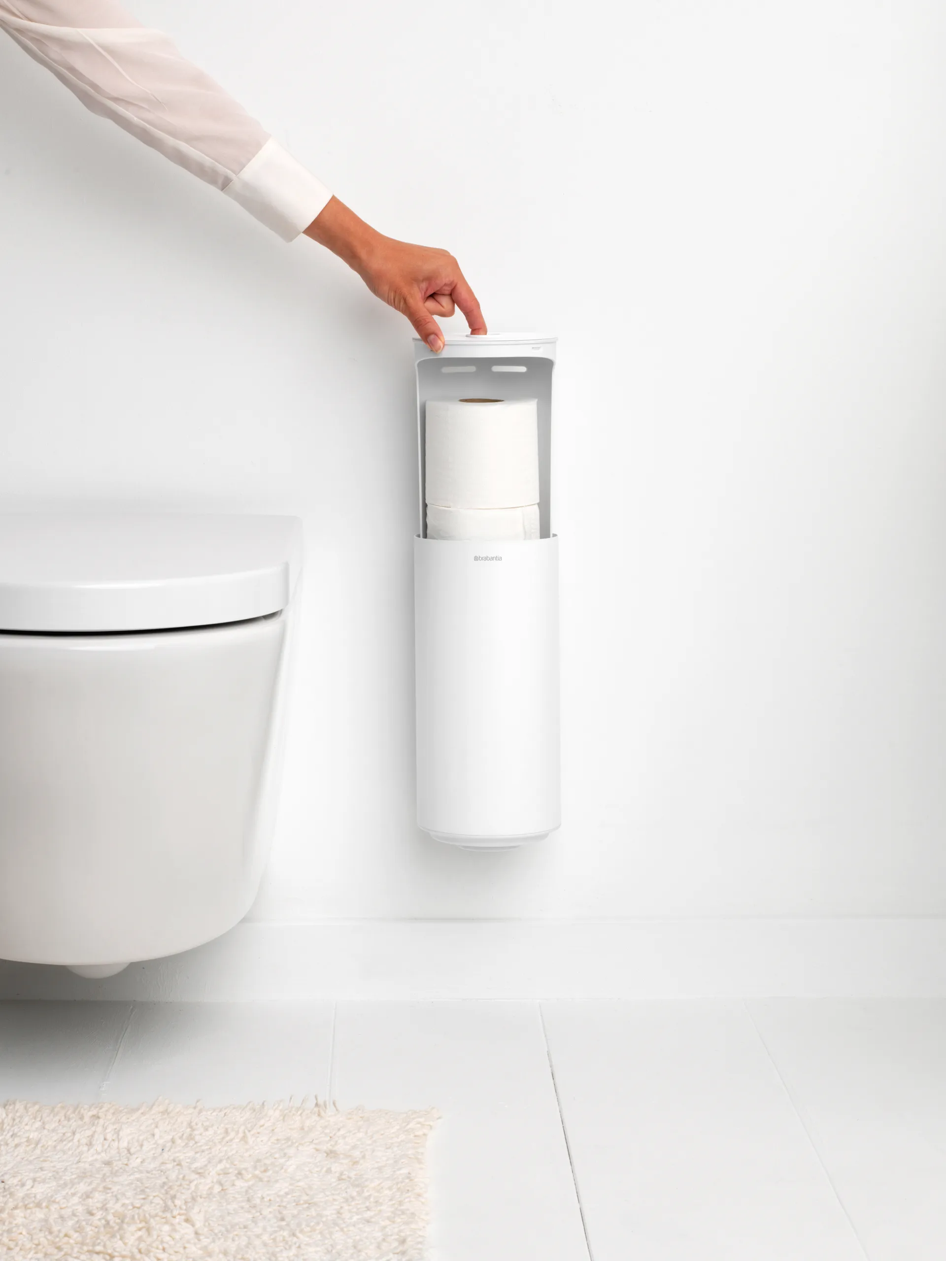 Pojemnik na papier toaletowy MindSet, Mineral Fresh White Brabantia