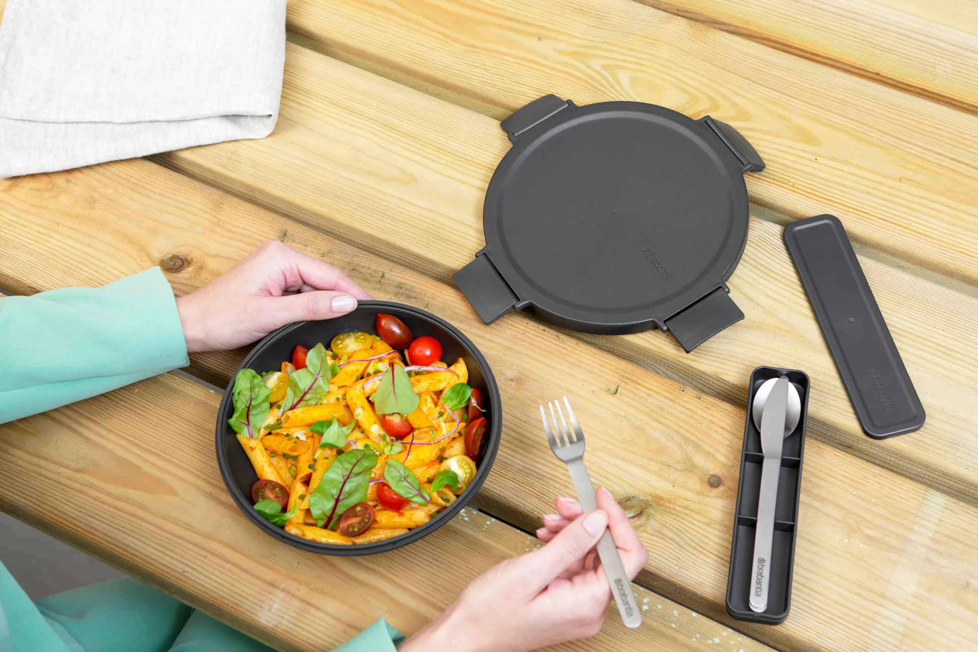 Pojemnik na żywność Make & Take 1 L, Ciemnoszary Brabantia