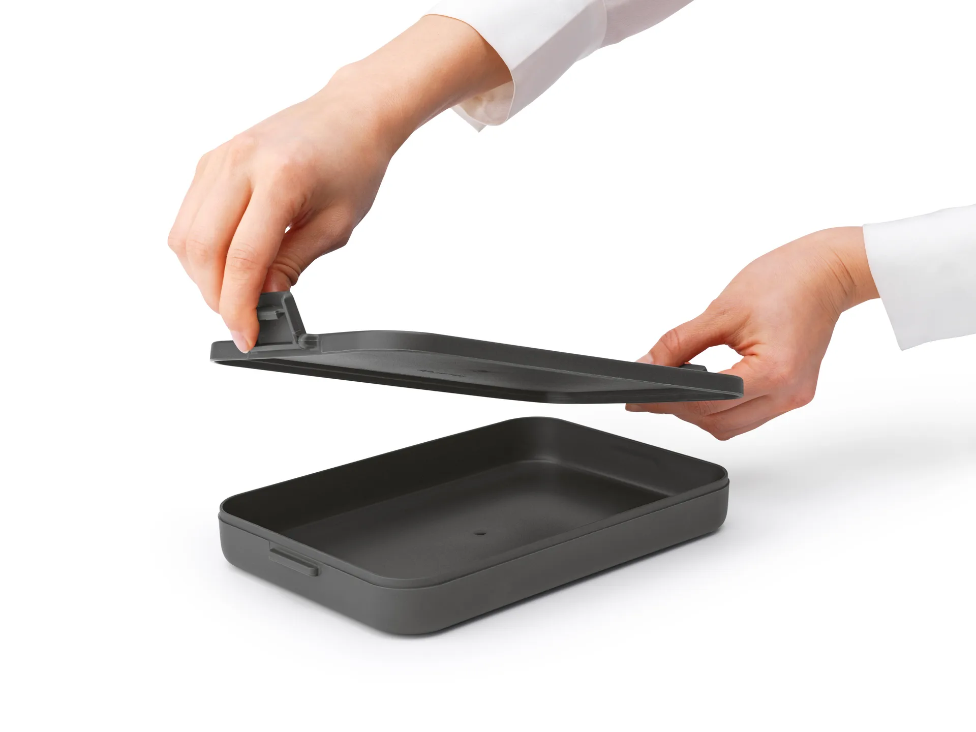 Pojemnik na żywność płaski, Make & Take 1,1 L, Ciemnoszary Brabantia